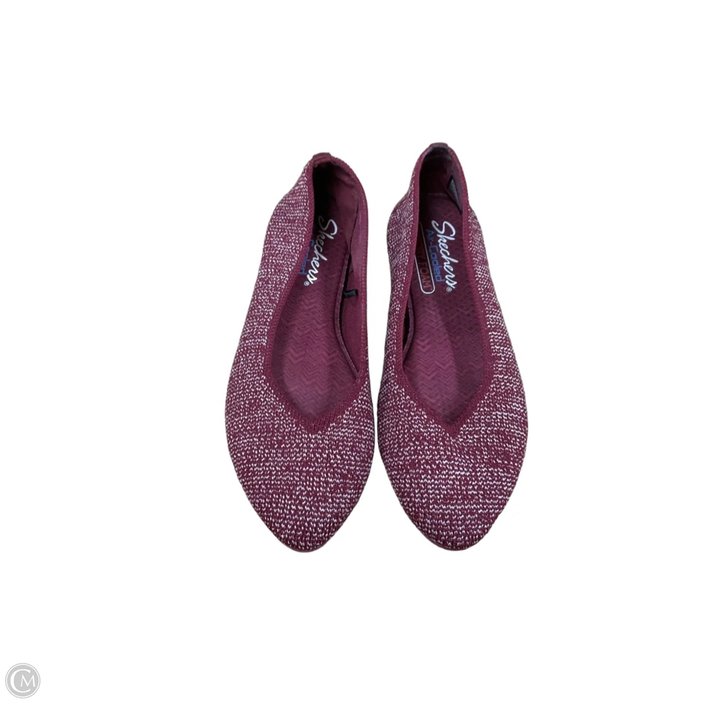 Shoes Flats By Skechers In Maroon, Size: 6.5