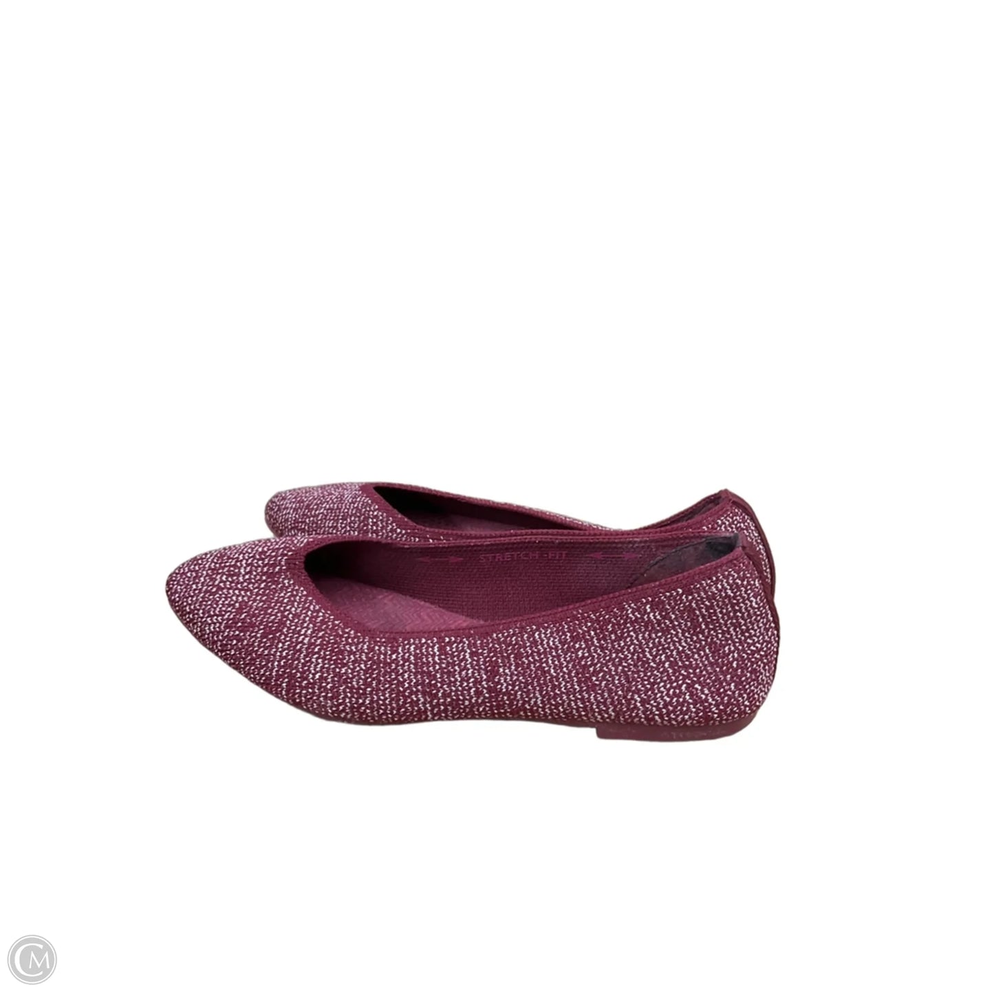 Shoes Flats By Skechers In Maroon, Size: 6.5