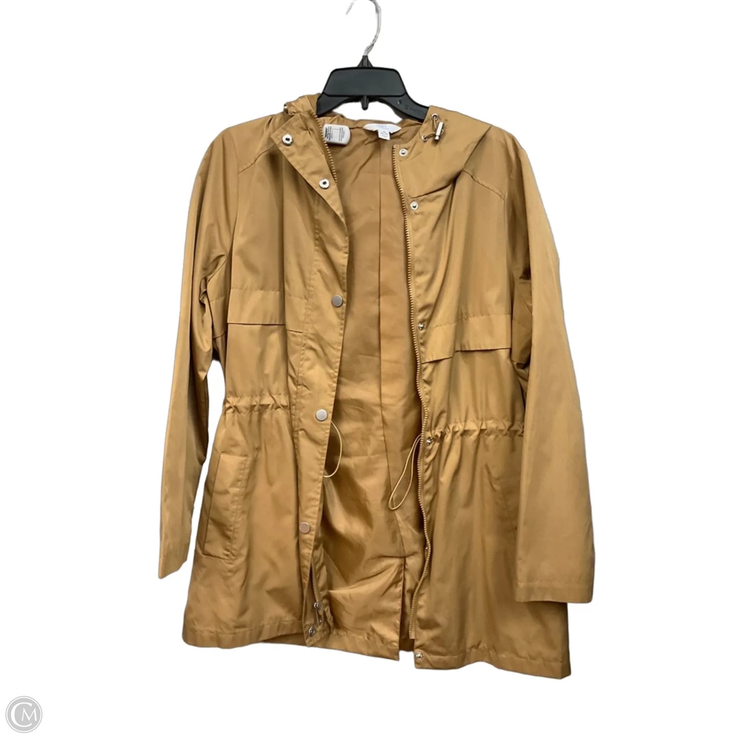 Jacket Windbreaker By Time And Tru In Tan, Size: M
