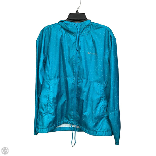 Jacket Windbreaker By Columbia In Blue, Size: Xl