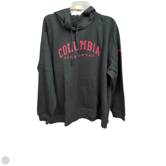 Athletic Sweatshirt Hoodie By Columbia In Black, Size: 3x