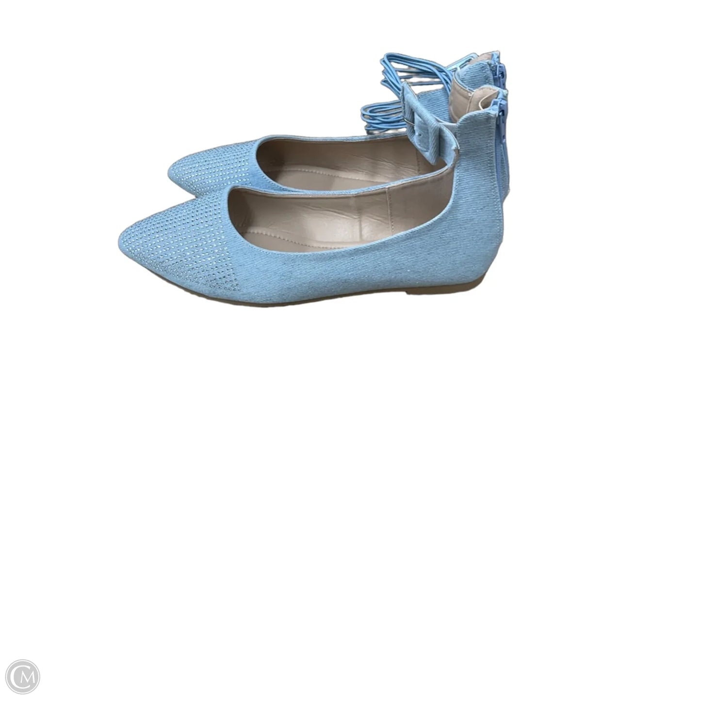 Shoes Flats By Cmc In Blue, Size: 9