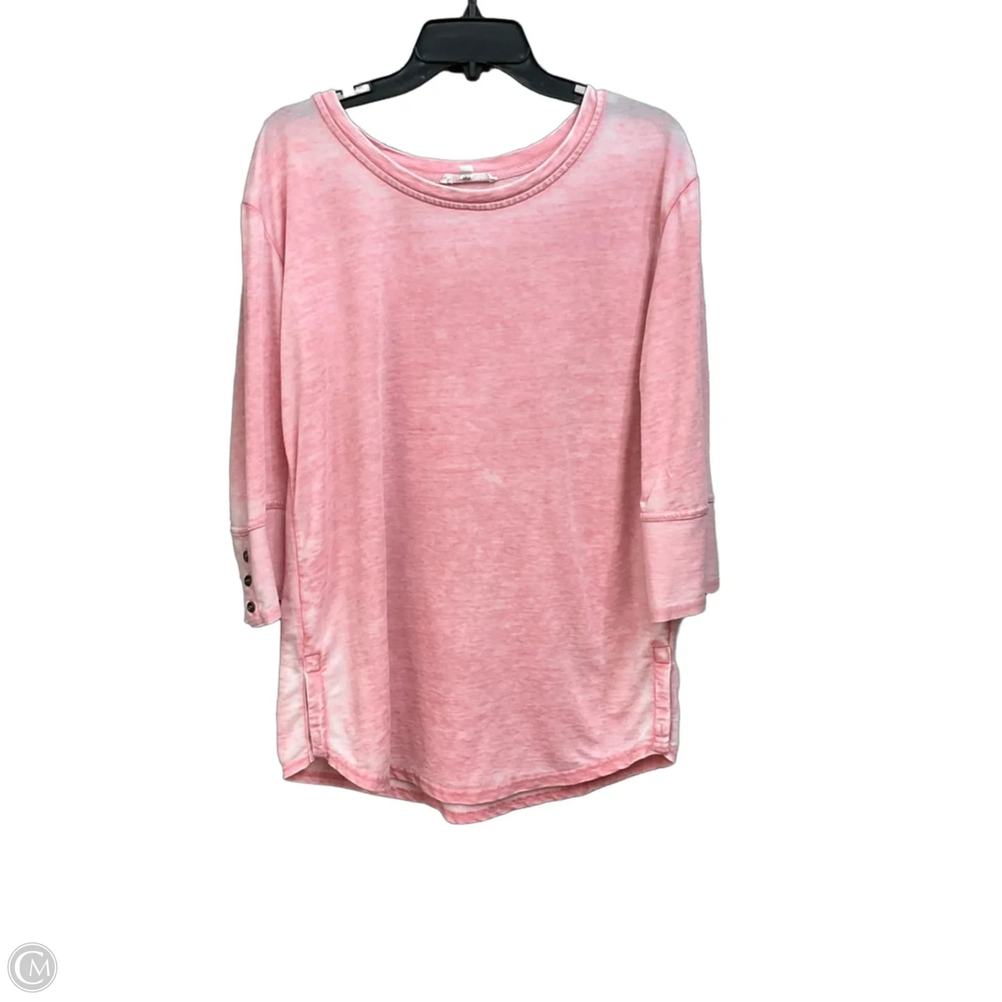 Top Long Sleeve By Jane And Delancey In Pink, Size: L