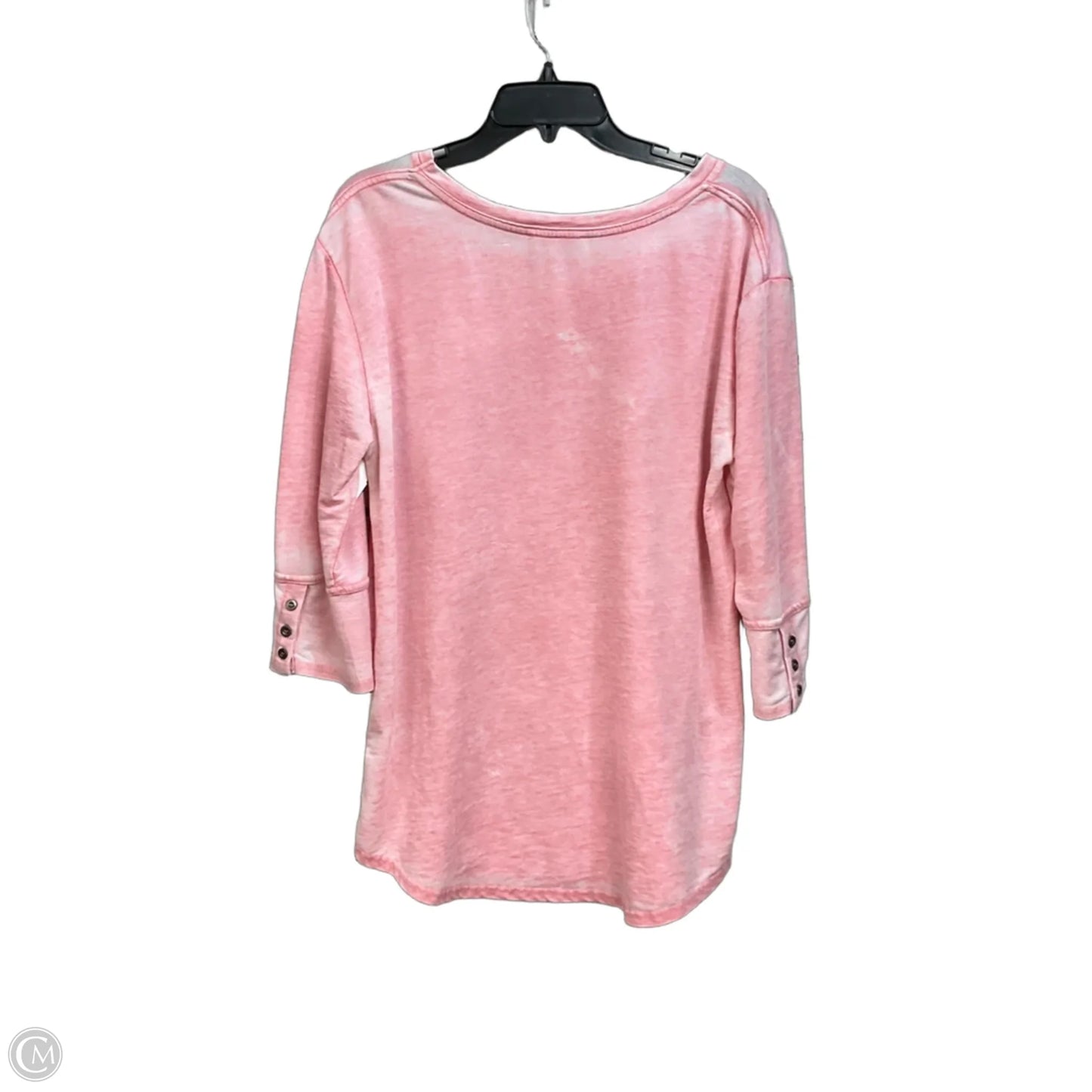Top Long Sleeve By Jane And Delancey In Pink, Size: L
