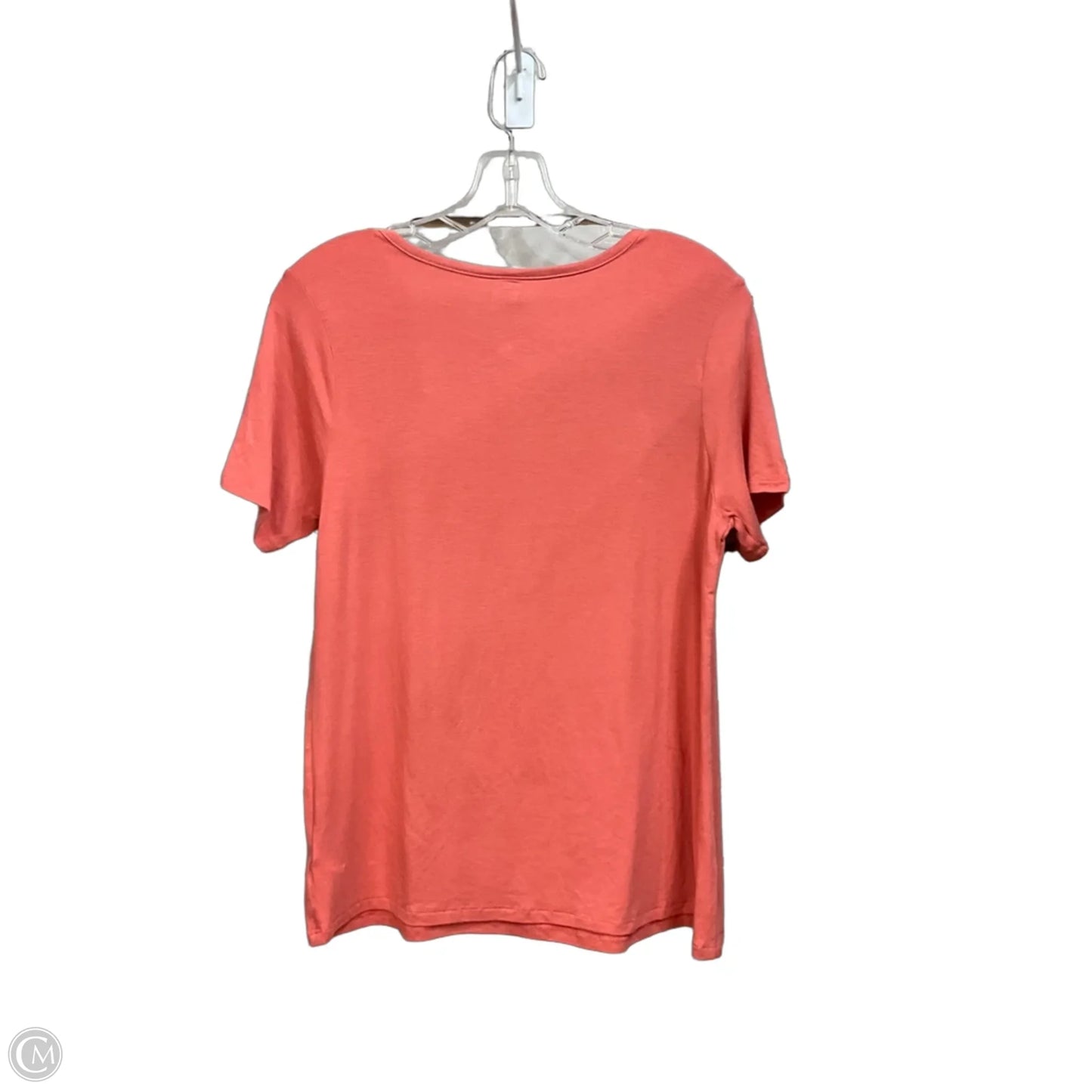 Top Short Sleeve Basic By Old Navy In Coral, Size: S
