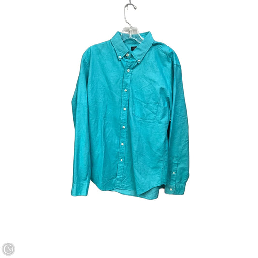 Blouse Long Sleeve By J. Crew In Teal, Size: M