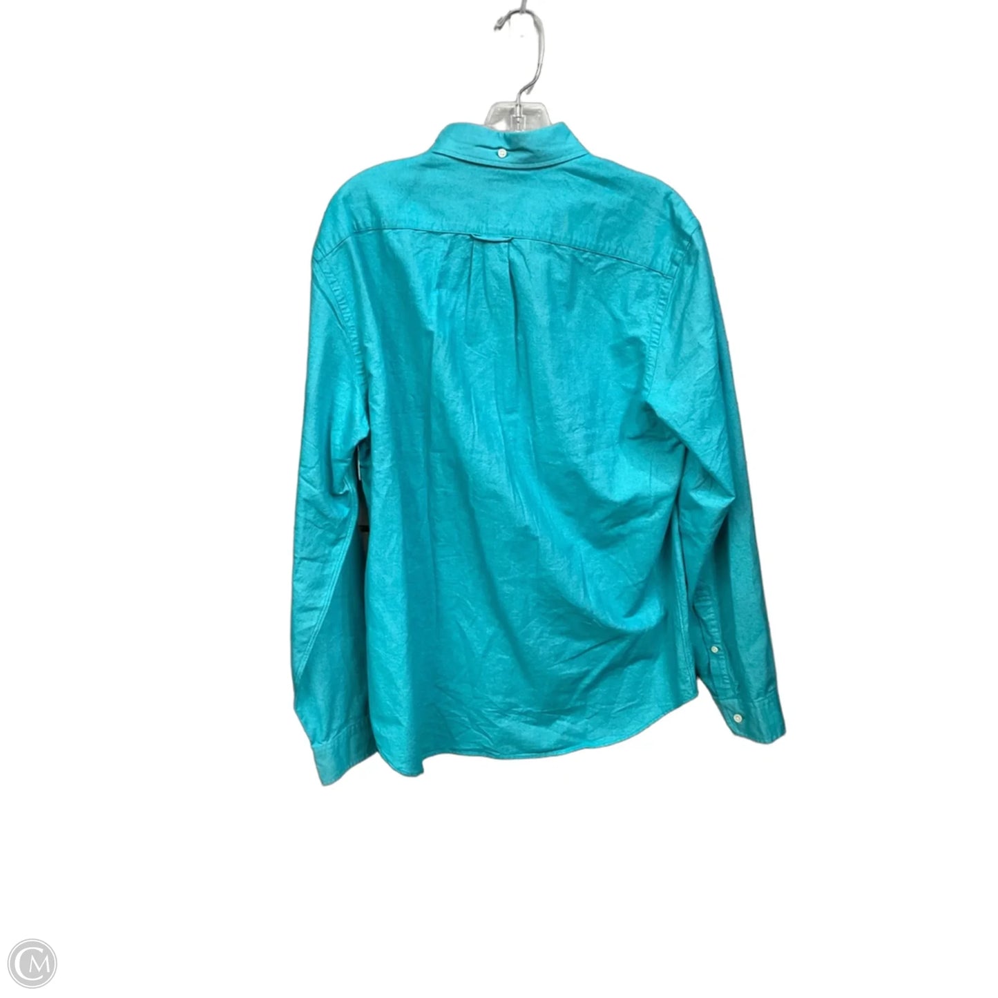 Blouse Long Sleeve By J. Crew In Teal, Size: M