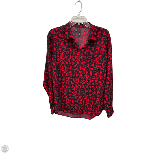 Blouse Long Sleeve By Mng In Floral Print, Size: M