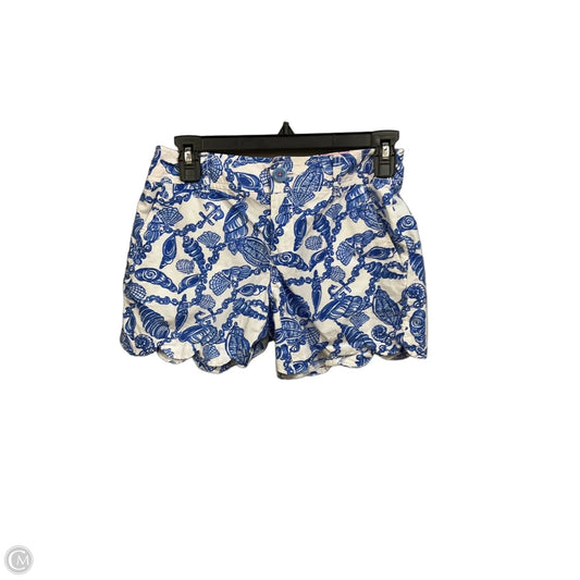 Shorts Designer By Lilly Pulitzer In Blue & White, Size: Xs