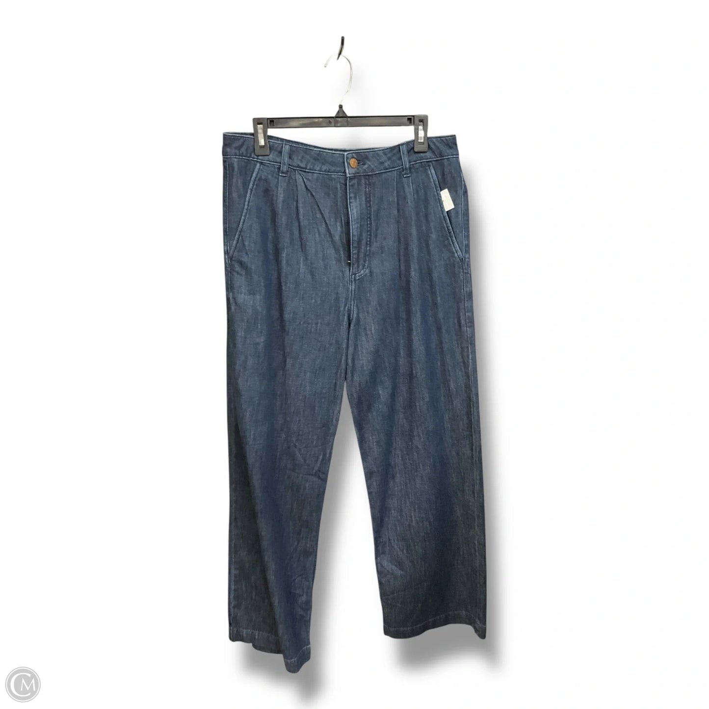 Jeans Wide Leg By J. Crew In Blue Denim, Size: 10