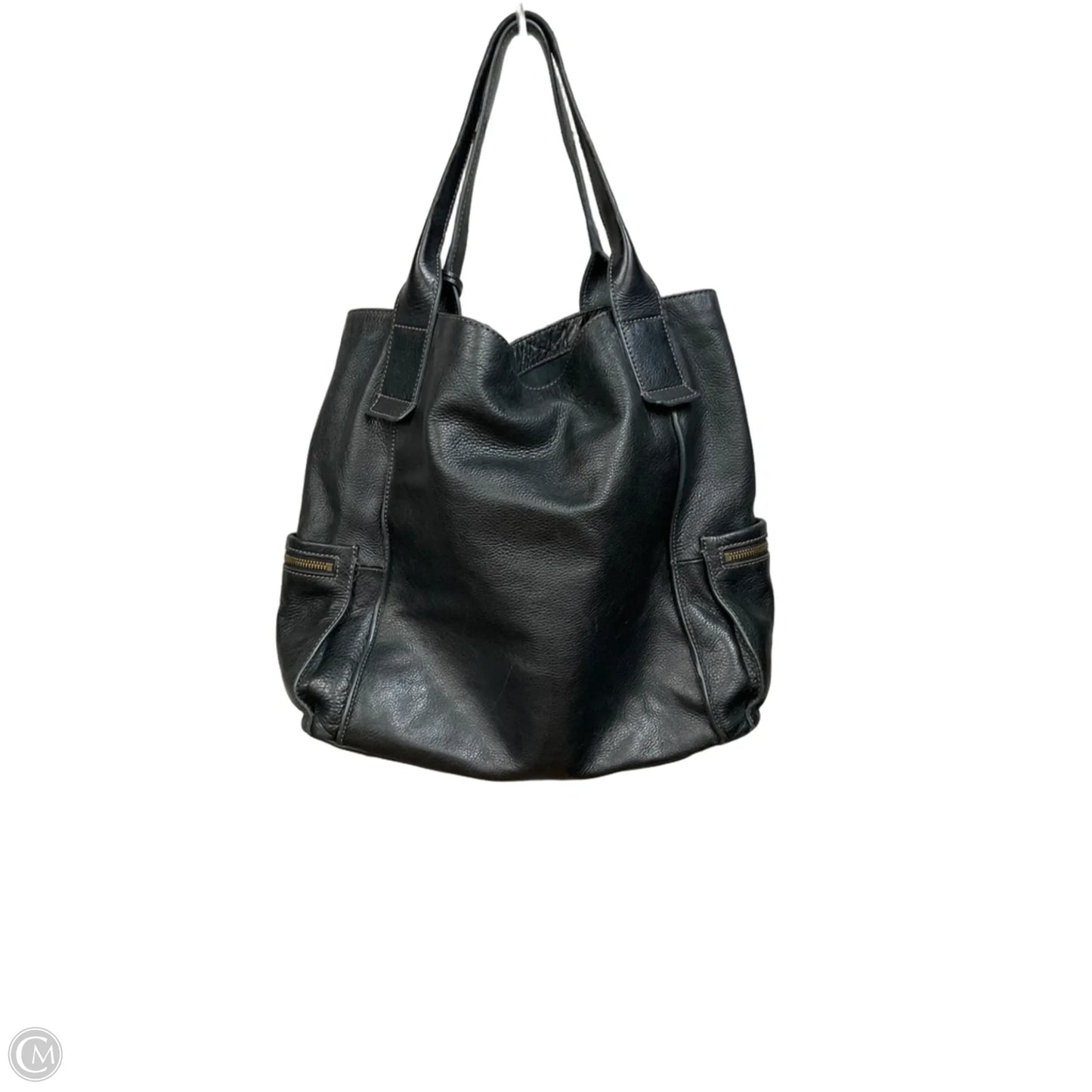 Handbag Leather By Fossil, Size: Large