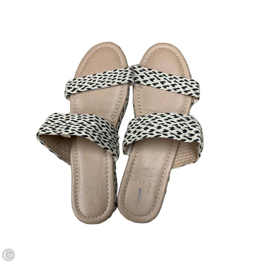 Sandals Flats By Loft In Animal Print, Size: 9