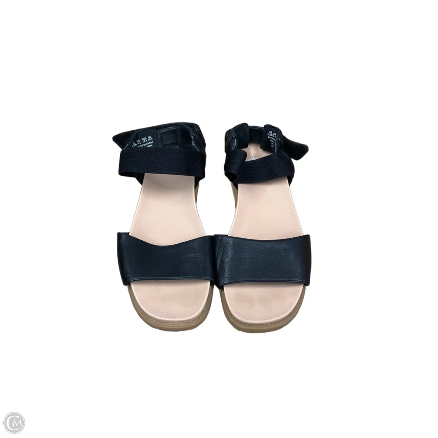 Sandals Flats By Dr Scholls In Black & Tan, Size: 9.5