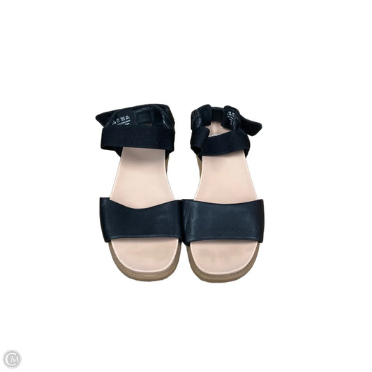 Sandals Flats By Dr Scholls In Black & Tan, Size: 9.5