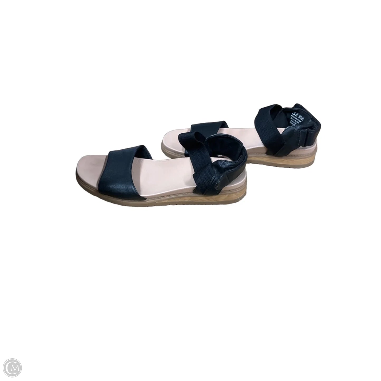 Sandals Flats By Dr Scholls In Black & Tan, Size: 9.5