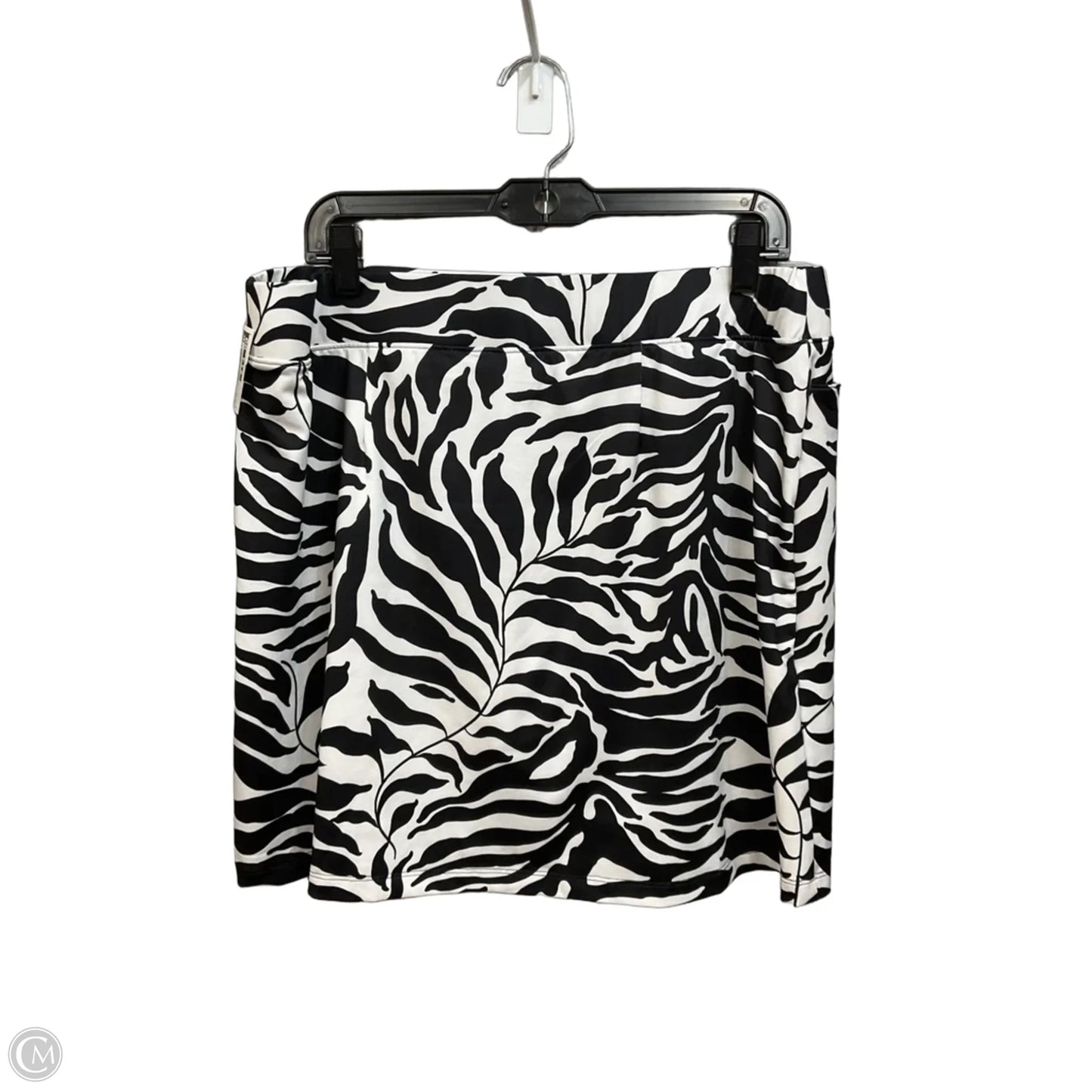 Skort By Chicos In Black & White, Size: 12