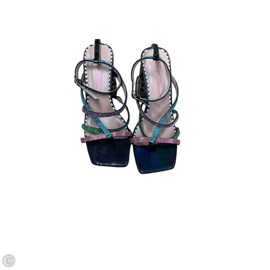 Shoes Heels Block By Betsey Johnson In Multi-colored, Size: 7.5