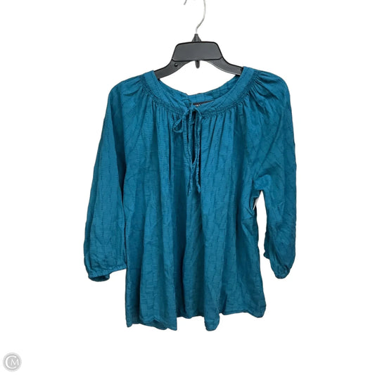 Top Long Sleeve By Lane Bryant In Teal, Size: Xl