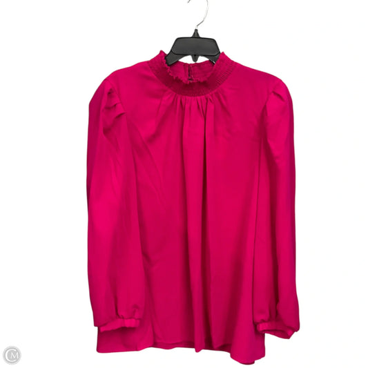 Blouse Long Sleeve By Melloday In Pink, Size: 2x