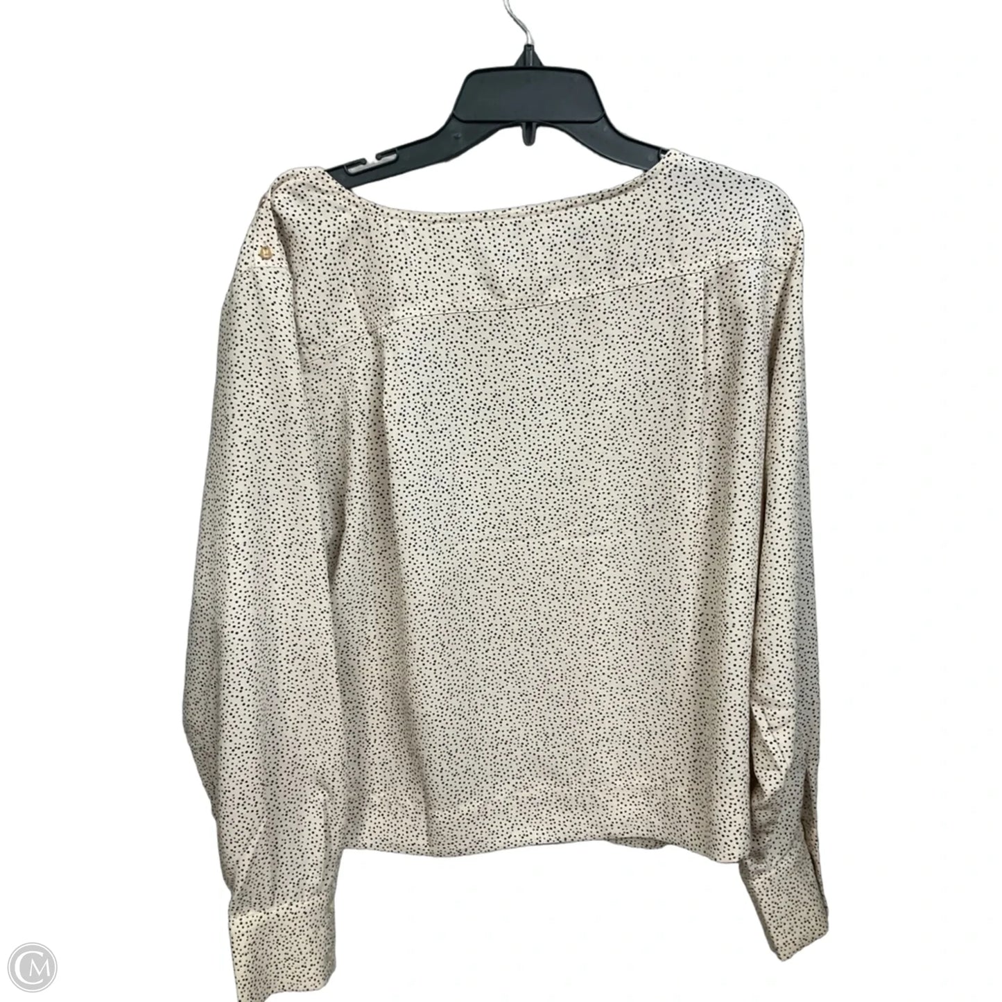 Blouse Long Sleeve By Loft In Tan, Size: M