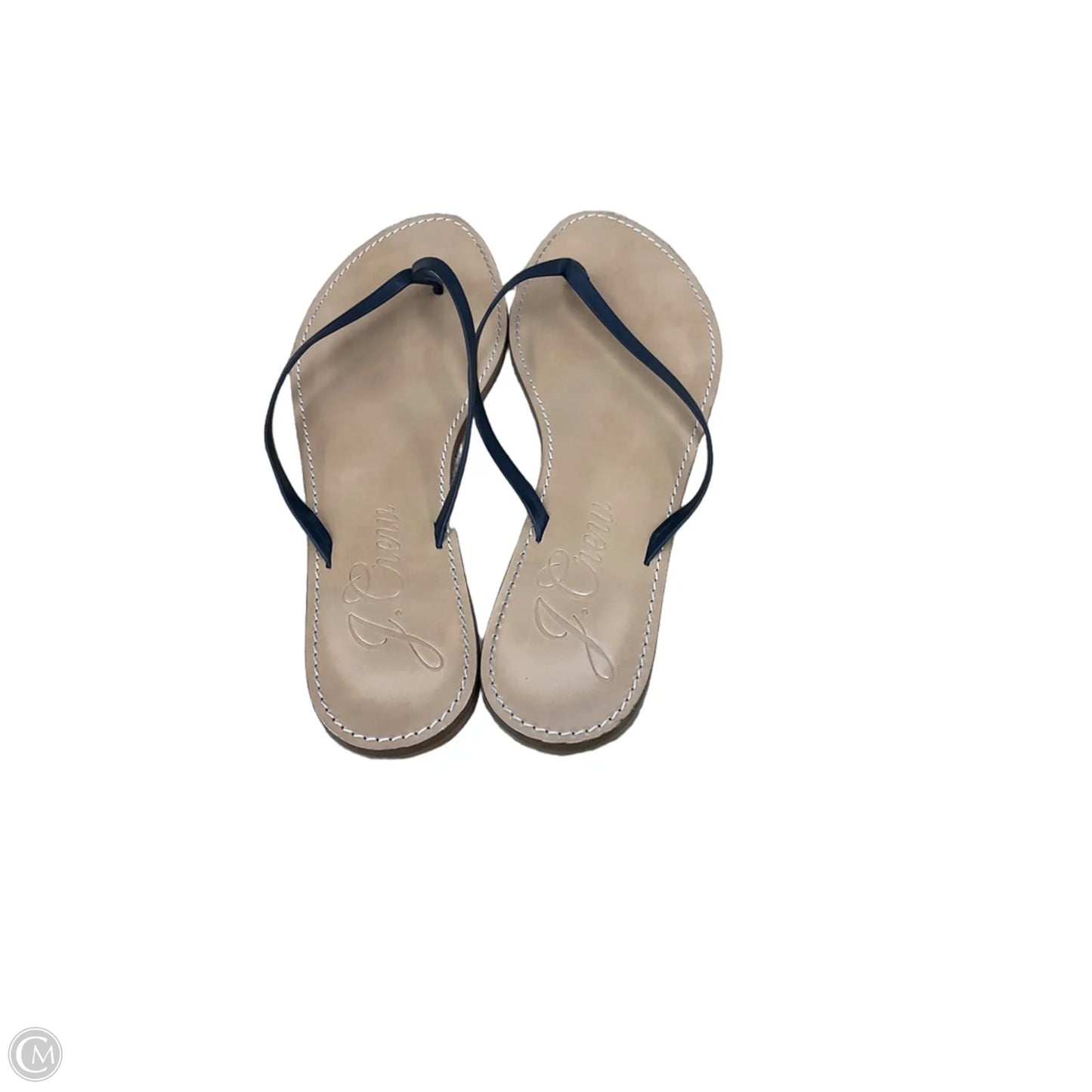 Sandals Flip Flops By J. Crew In Tan, Size: 9.5