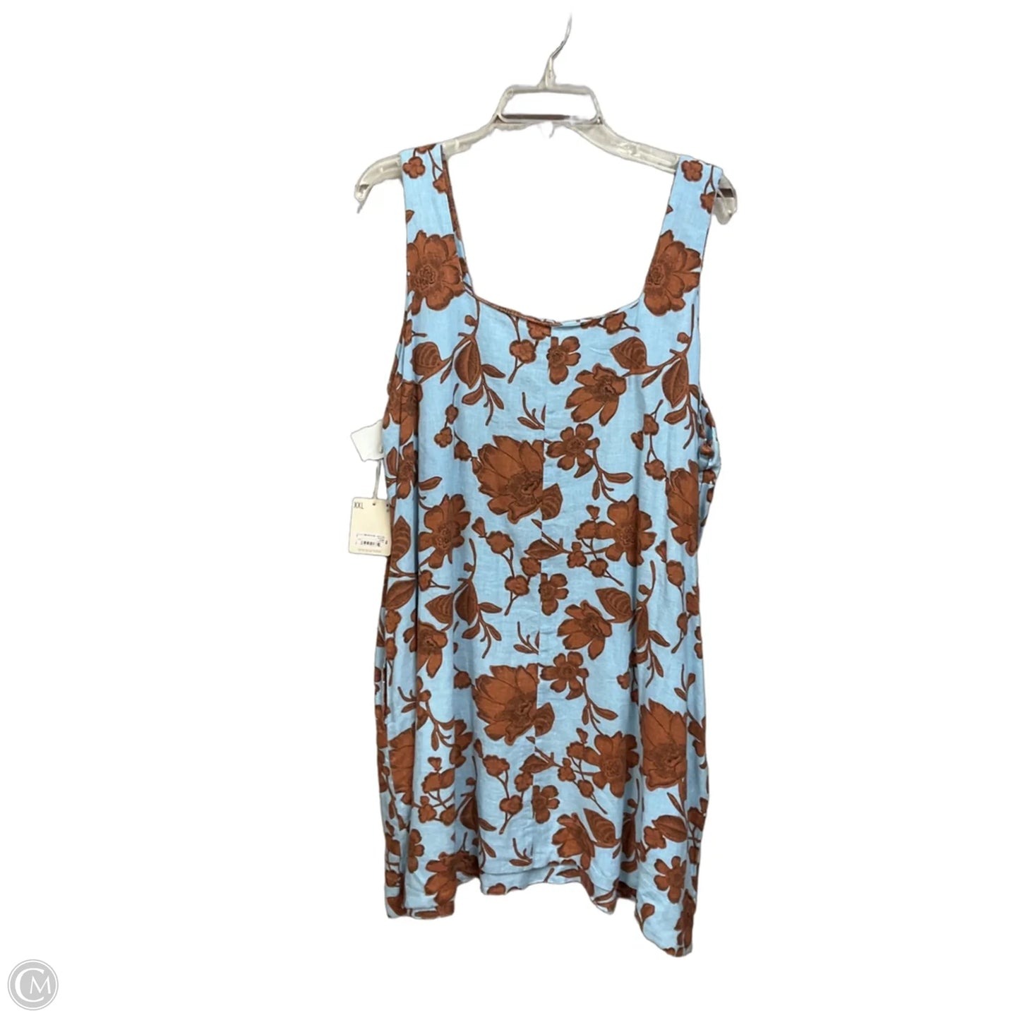Dress Casual Short By Ana In Floral Print, Size: Xxl