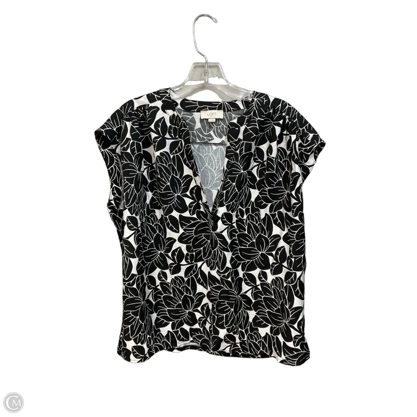 Top Sleeveless By Loft In Floral Print, Size: M