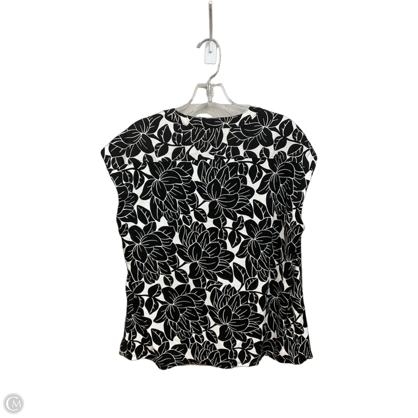 Top Sleeveless By Loft In Floral Print, Size: M