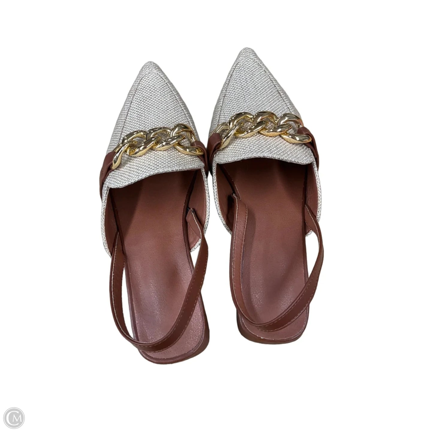 Shoes Heels Block By Clothes Mentor In Tan, Size: 6.5