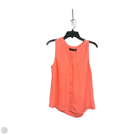 Top Sleeveless By Apt 9 In Coral, Size: S