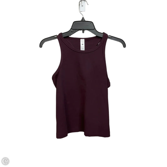 Athletic Tank Top By Lululemon In Purple, Size: M