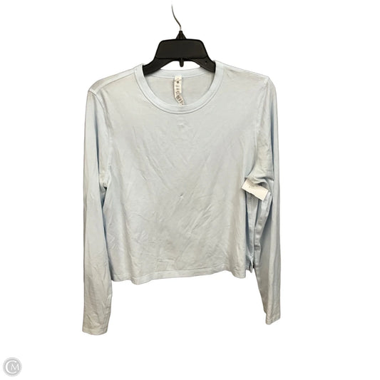 Athletic Top Long Sleeve Crewneck By Lululemon In Blue, Size: M