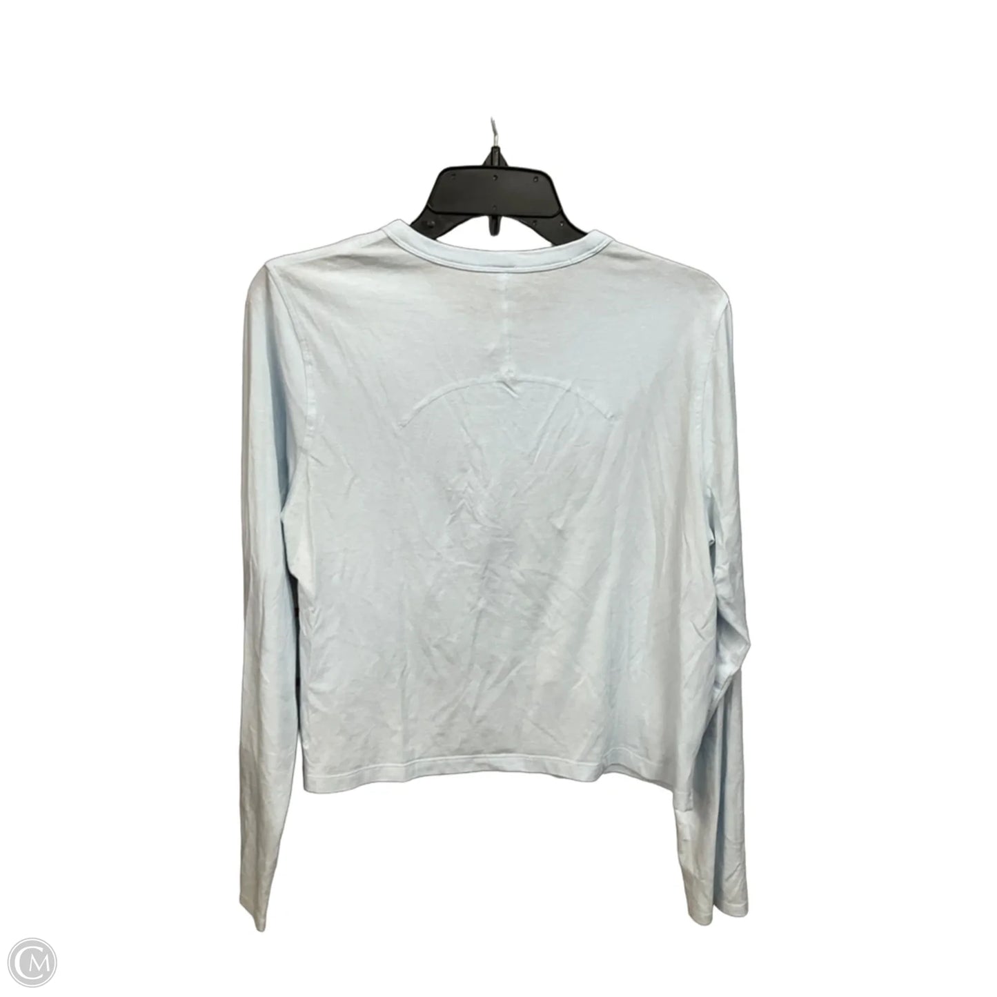 Athletic Top Long Sleeve Crewneck By Lululemon In Blue, Size: M