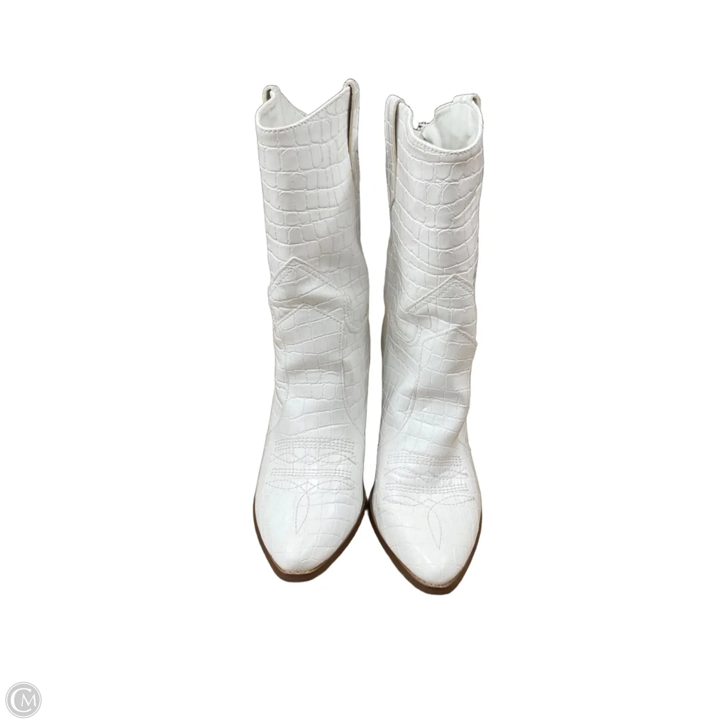 Boots Western By Just Fab In White, Size: 9