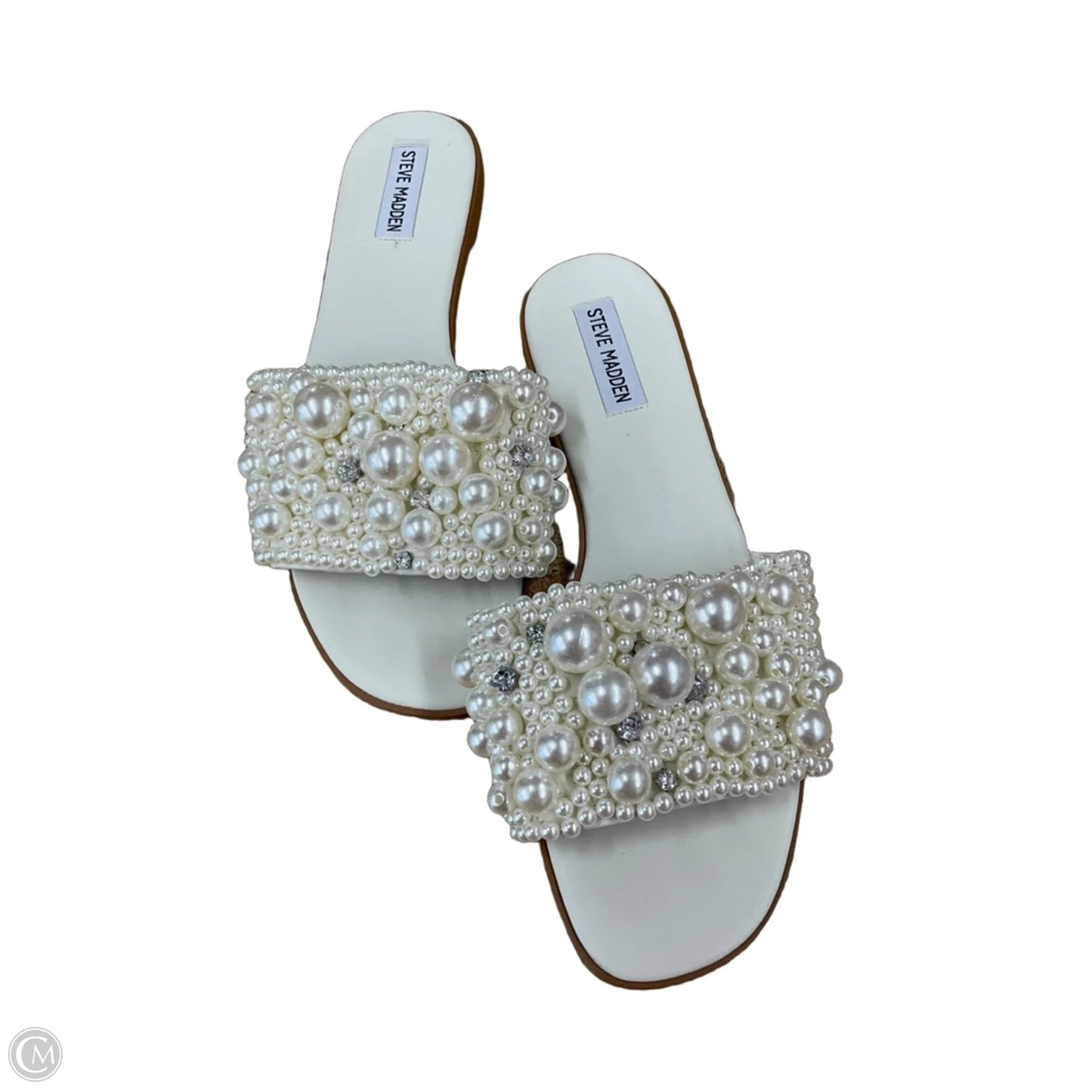 Sandals Flats By Steve Madden In White, Size: 10