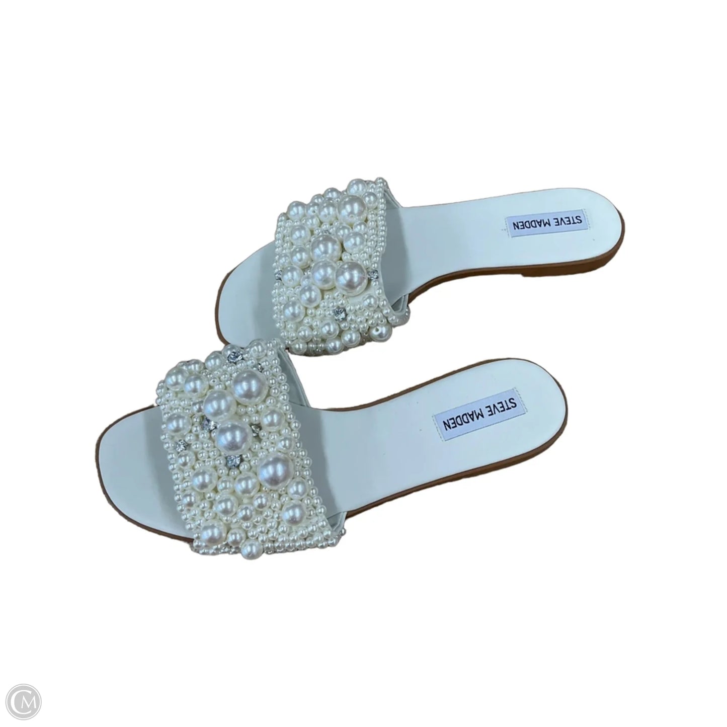 Sandals Flats By Steve Madden In White, Size: 10