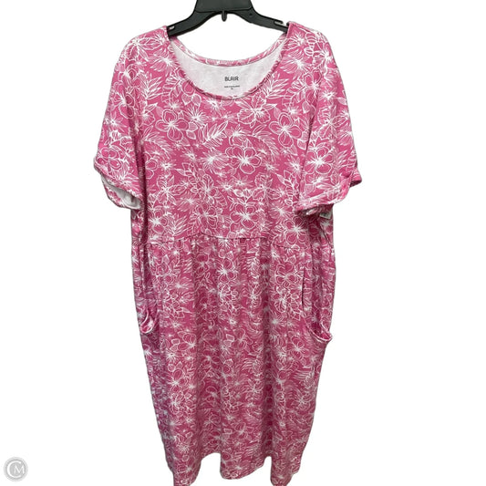 Dress Casual Short By Blair In Floral Print, Size: 3x