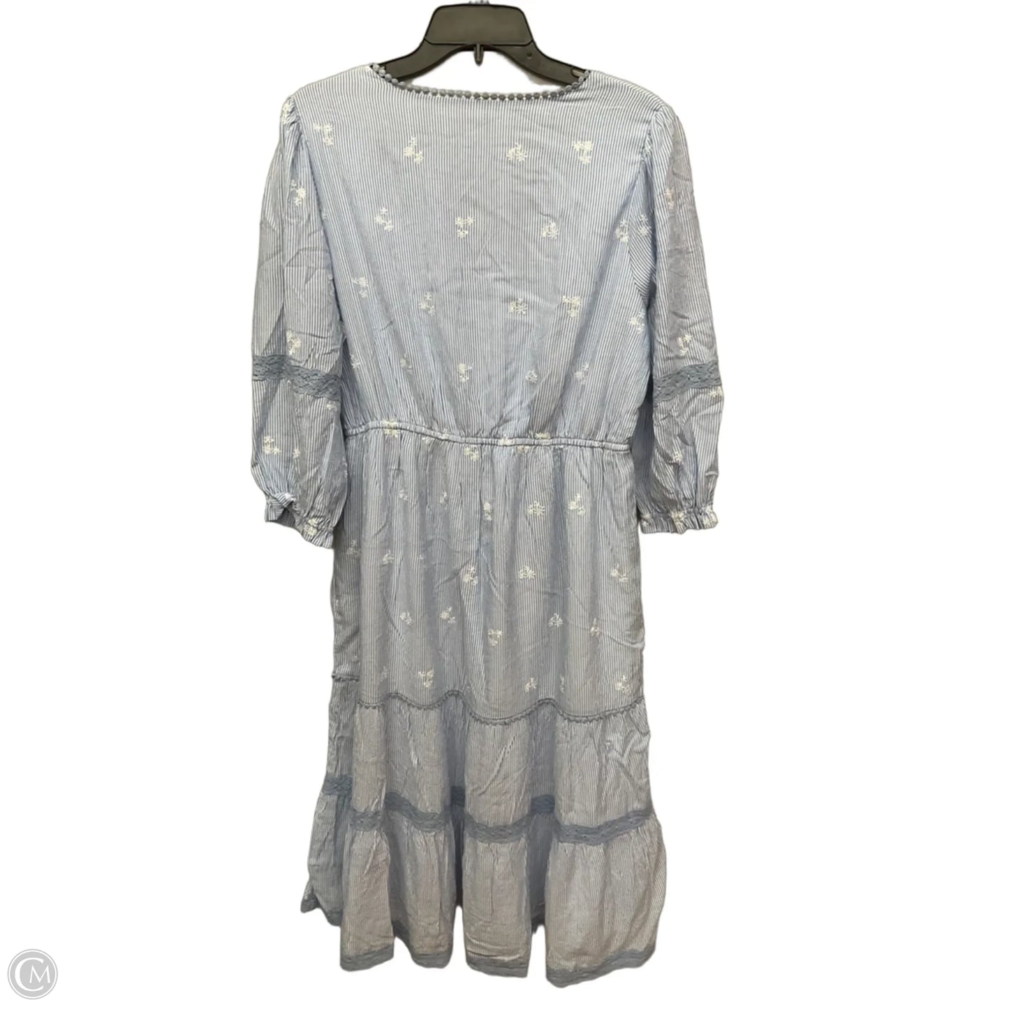 Dress Casual Maxi By Penelope Rose In Striped Pattern, Size: L