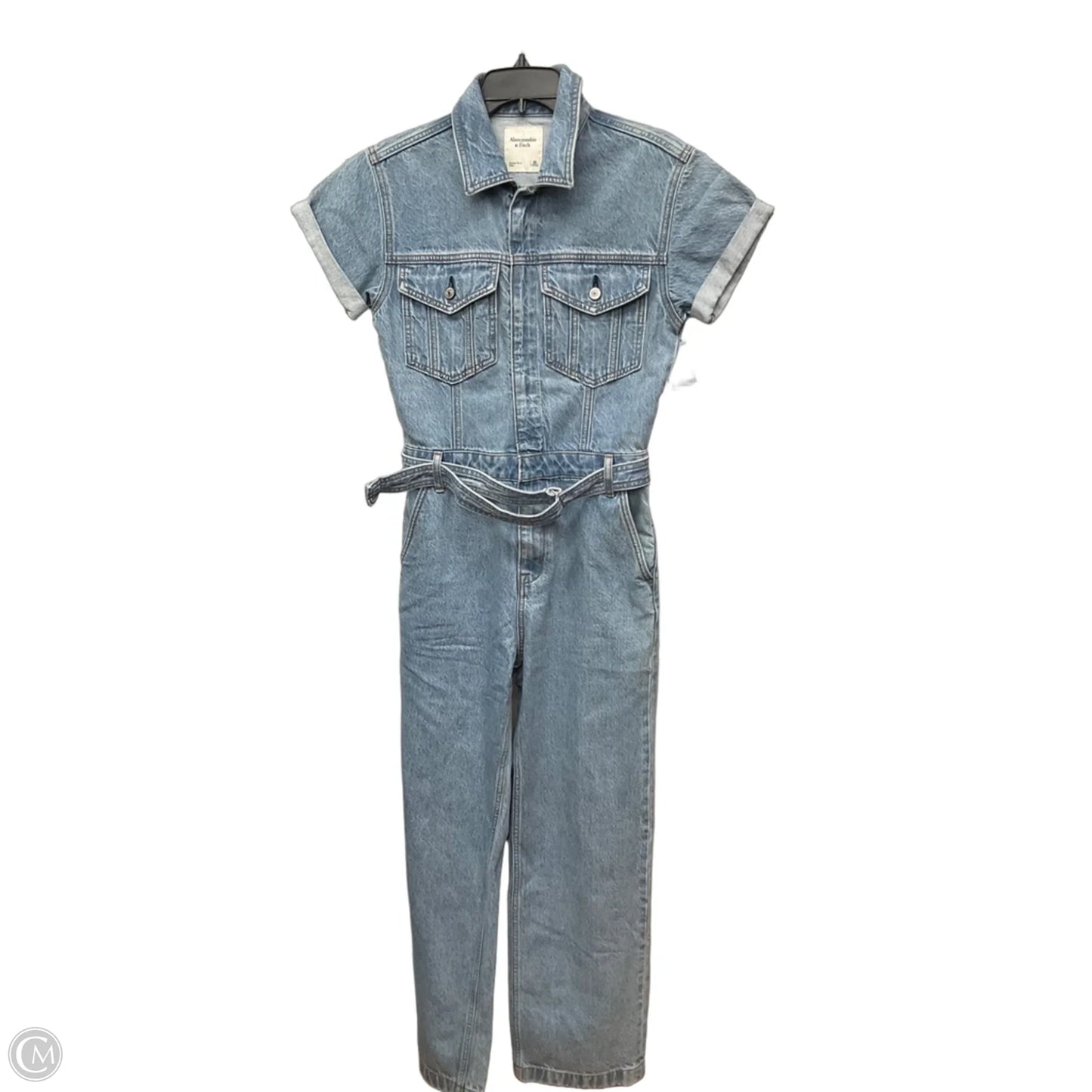 Jumpsuit By Abercrombie And Fitch In Blue Denim, Size: Xs