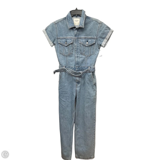 Jumpsuit By Abercrombie And Fitch In Blue Denim, Size: Xs
