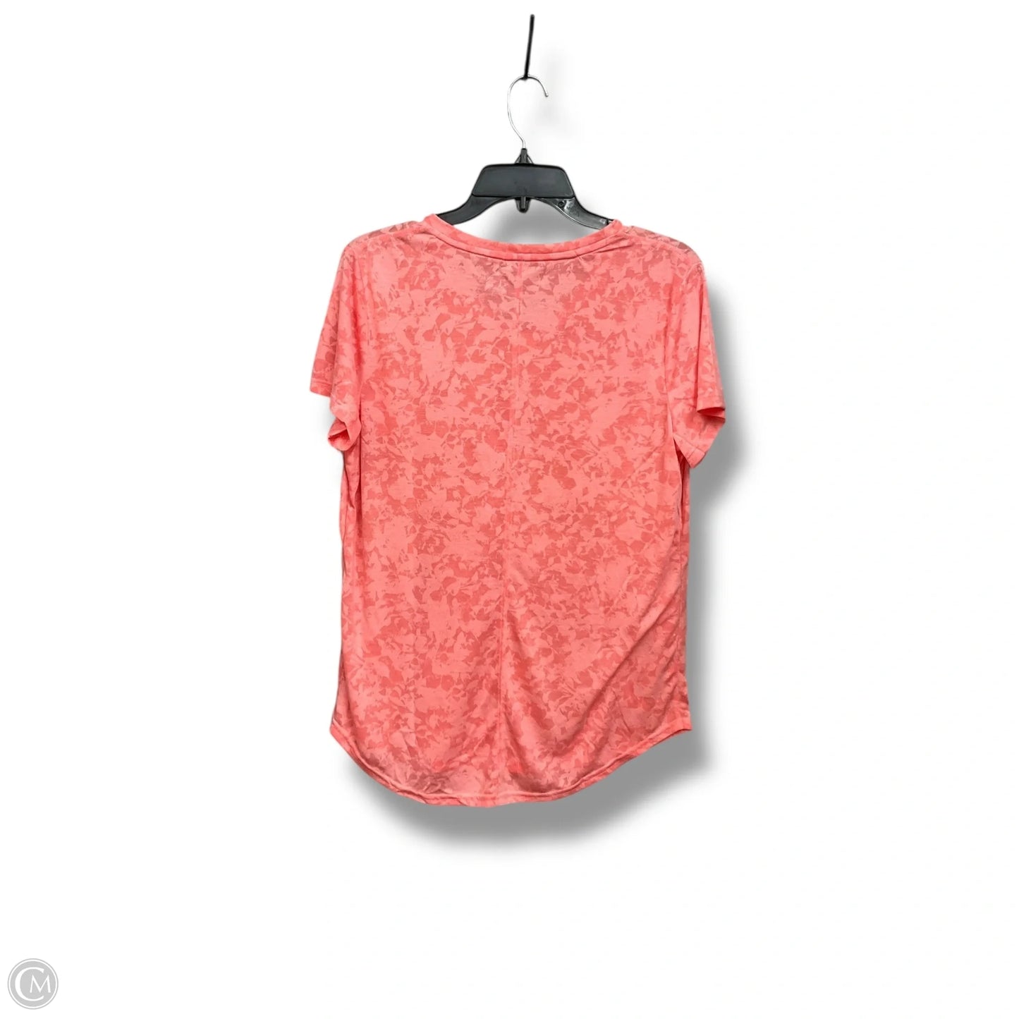 Athletic Top Short Sleeve By Tek Gear In Orange, Size: L