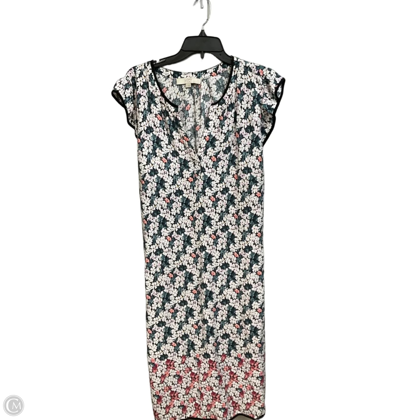 Dress Casual Short By Loft In Floral Print, Size: 18