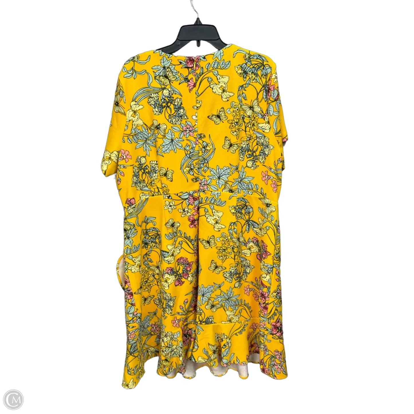 Dress Casual Midi By Apt 9 In Floral Print, Size: 2x