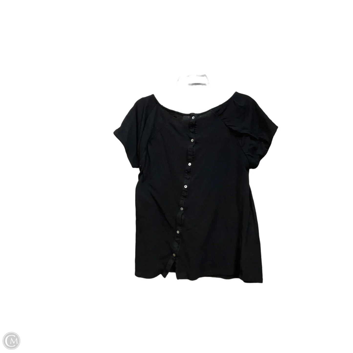 Top Short Sleeve Basic By Eri + Ali In Black, Size: L