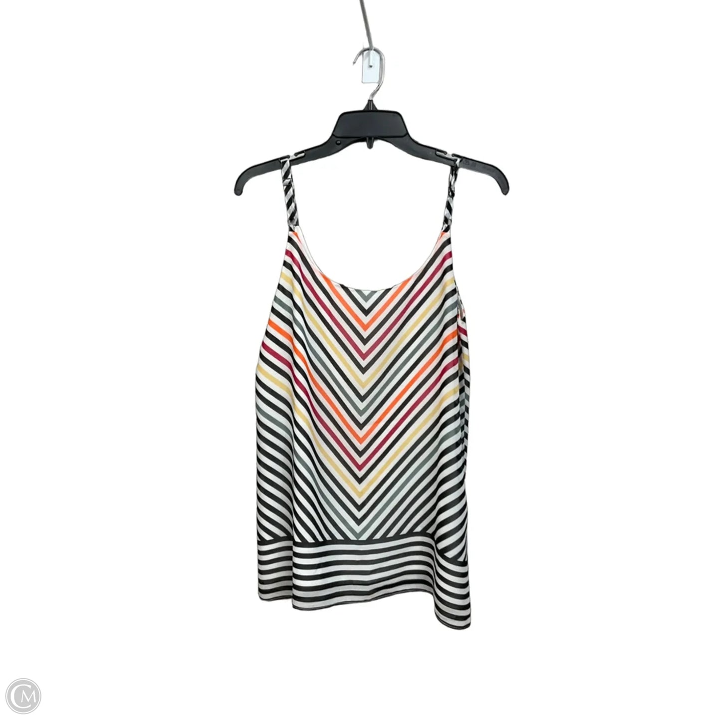 Top Sleeveless By Cabi In Striped Pattern, Size: S