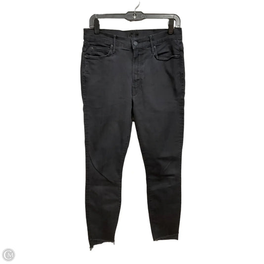 Jeans Skinny By Mother In Black Denim, Size: 6