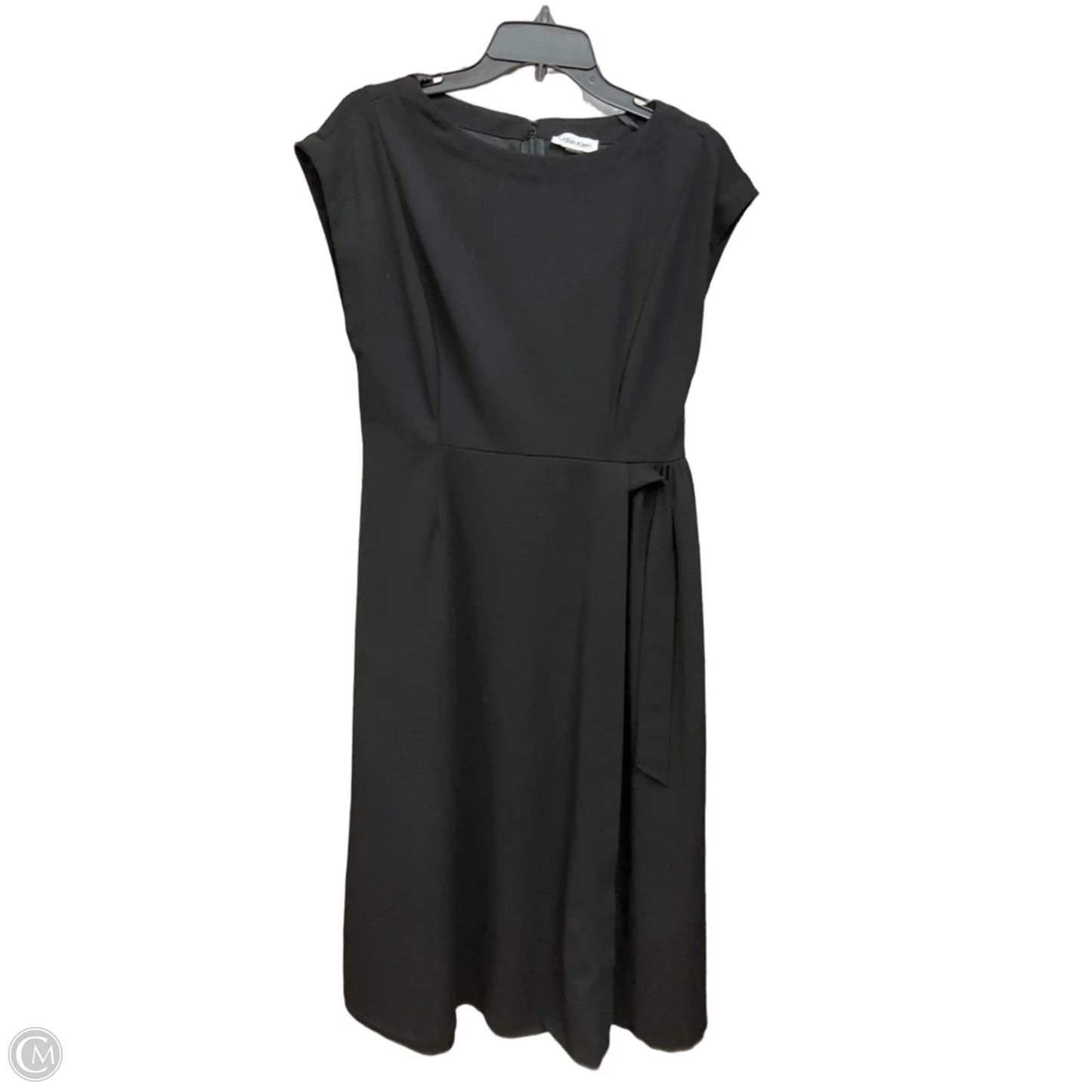 Dress Casual Midi By Calvin Klein In Black, Size: M
