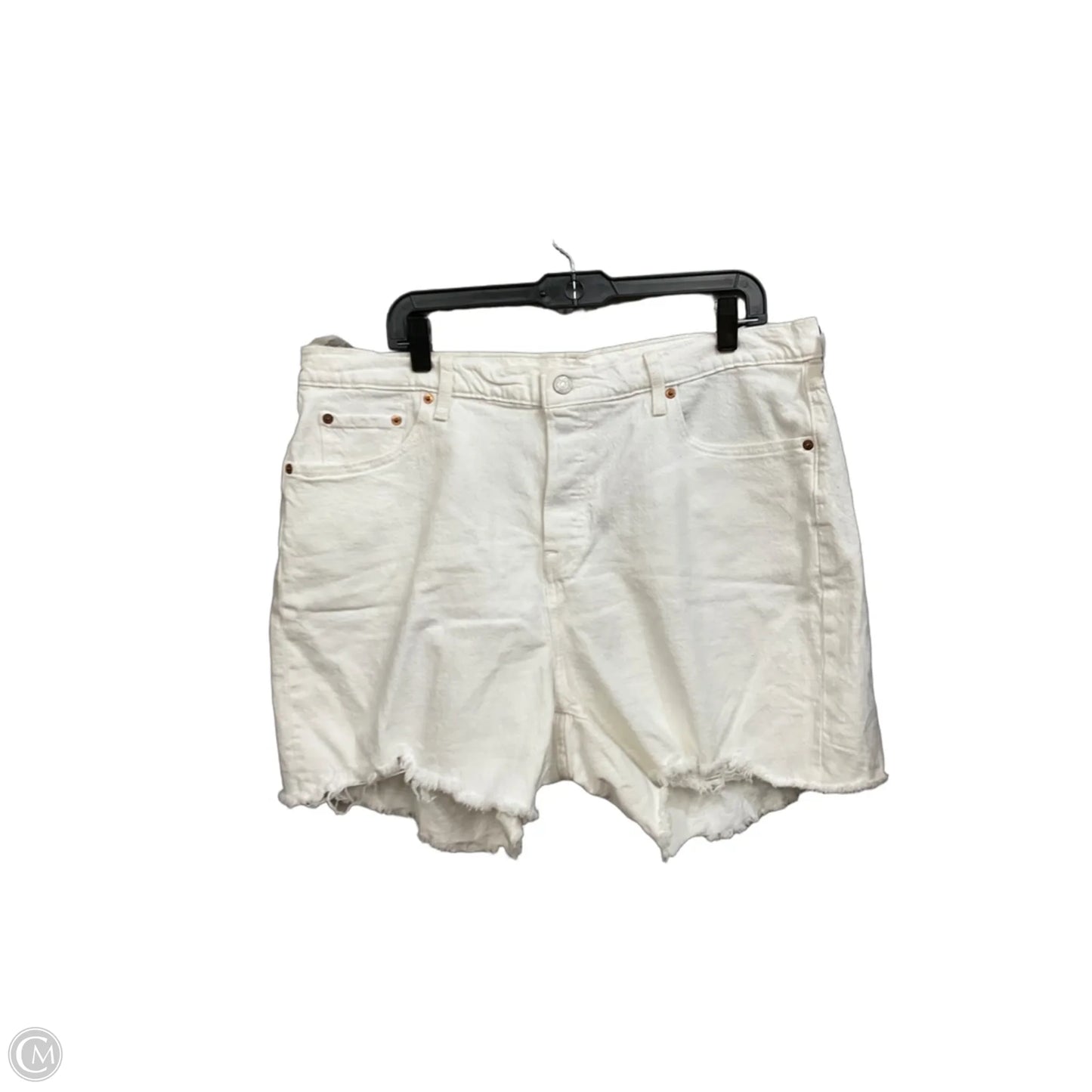 Shorts By Levis In White Denim, Size: 18