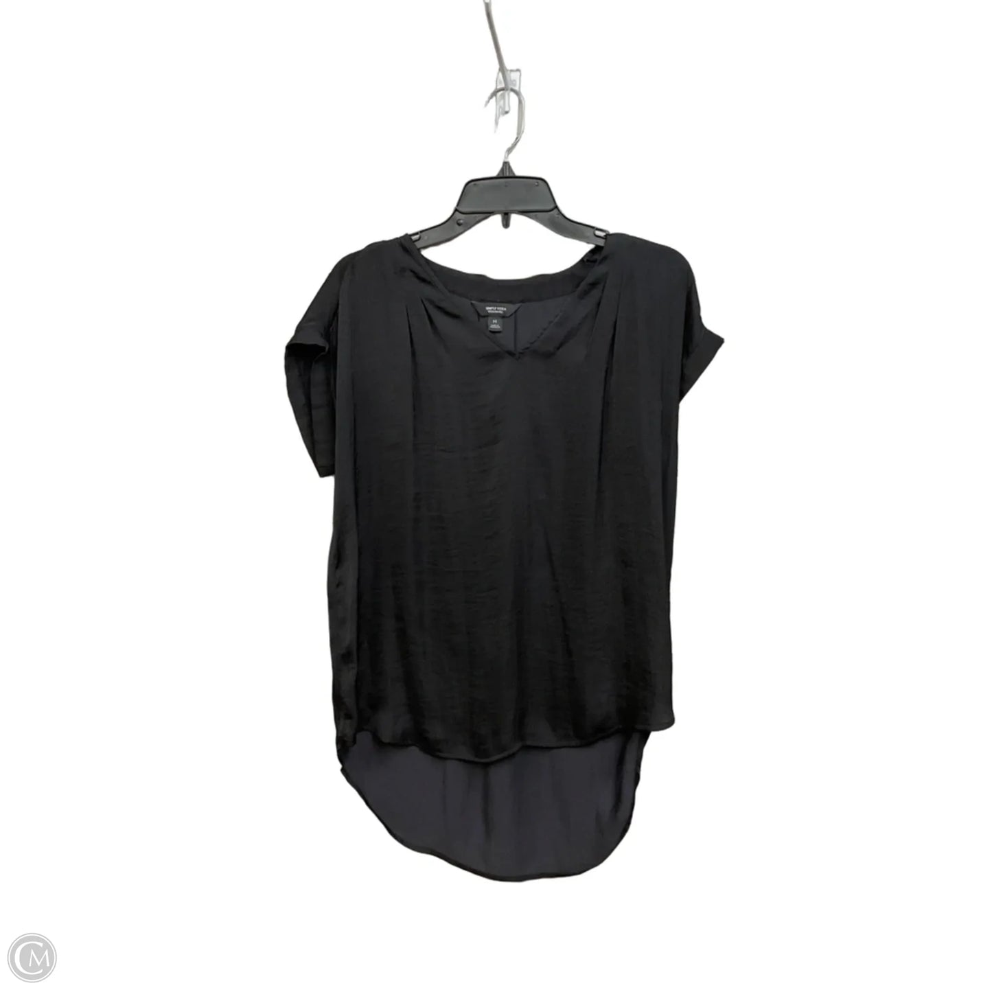Top Sleeveless By Simply Vera In Black, Size: M