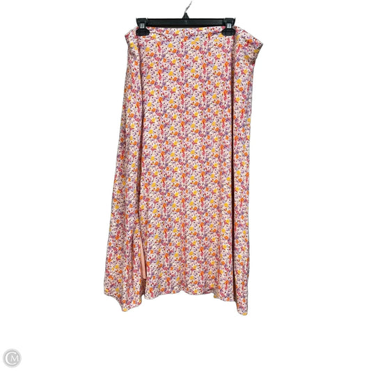 Skirt Midi By Arula In Floral Print, Size: 18